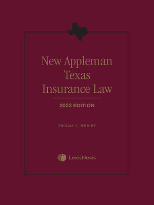 cover image of LexisNexis Practice Guide: New Appleman Texas Insurance Law